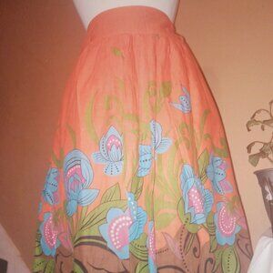 Brand New high waisted floral print Skirt